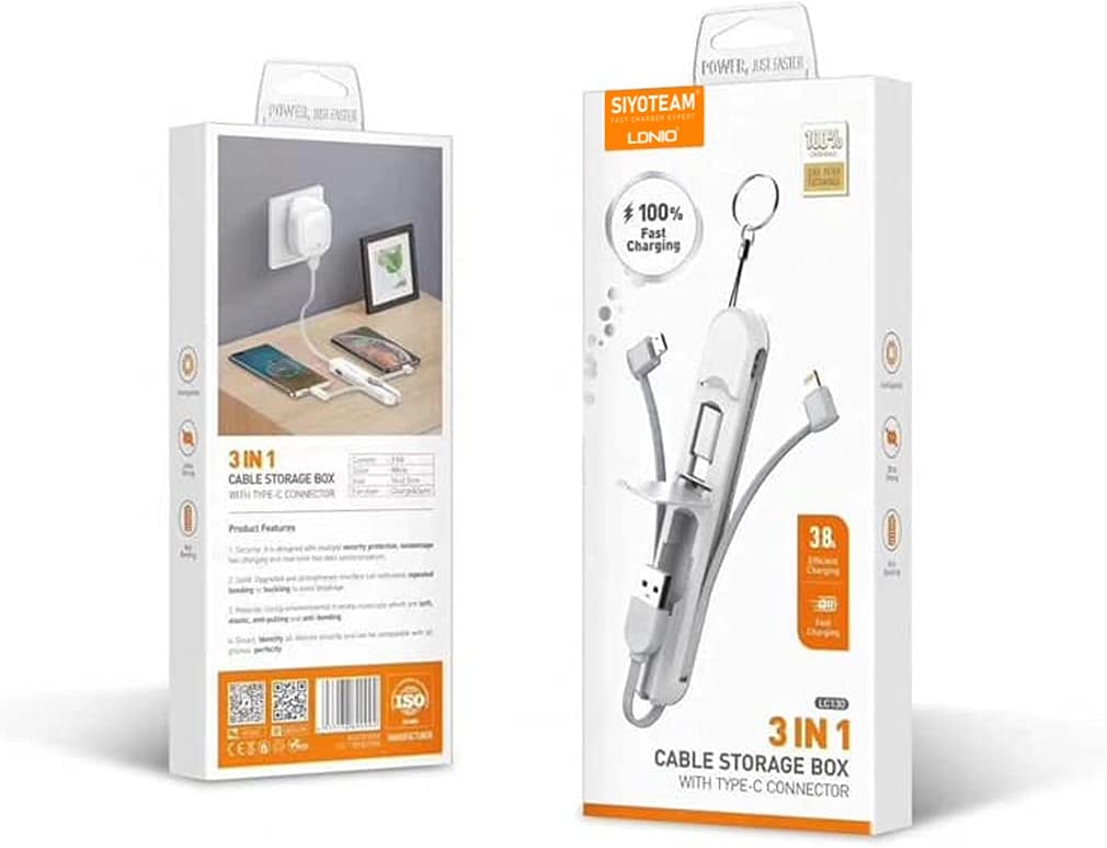 LDNIO LC130 3 in 1 Cable Storage Box